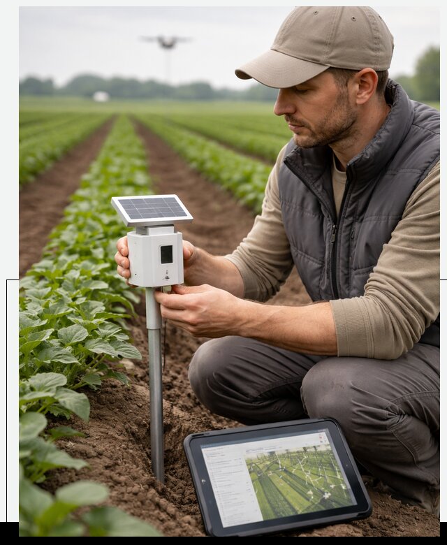 IoT мониторинг сельскохозяйственных полей и контроля в Королёве