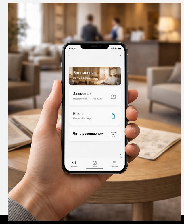 Мобильное приложение для гостей отеля в Королёве, управление сервисом